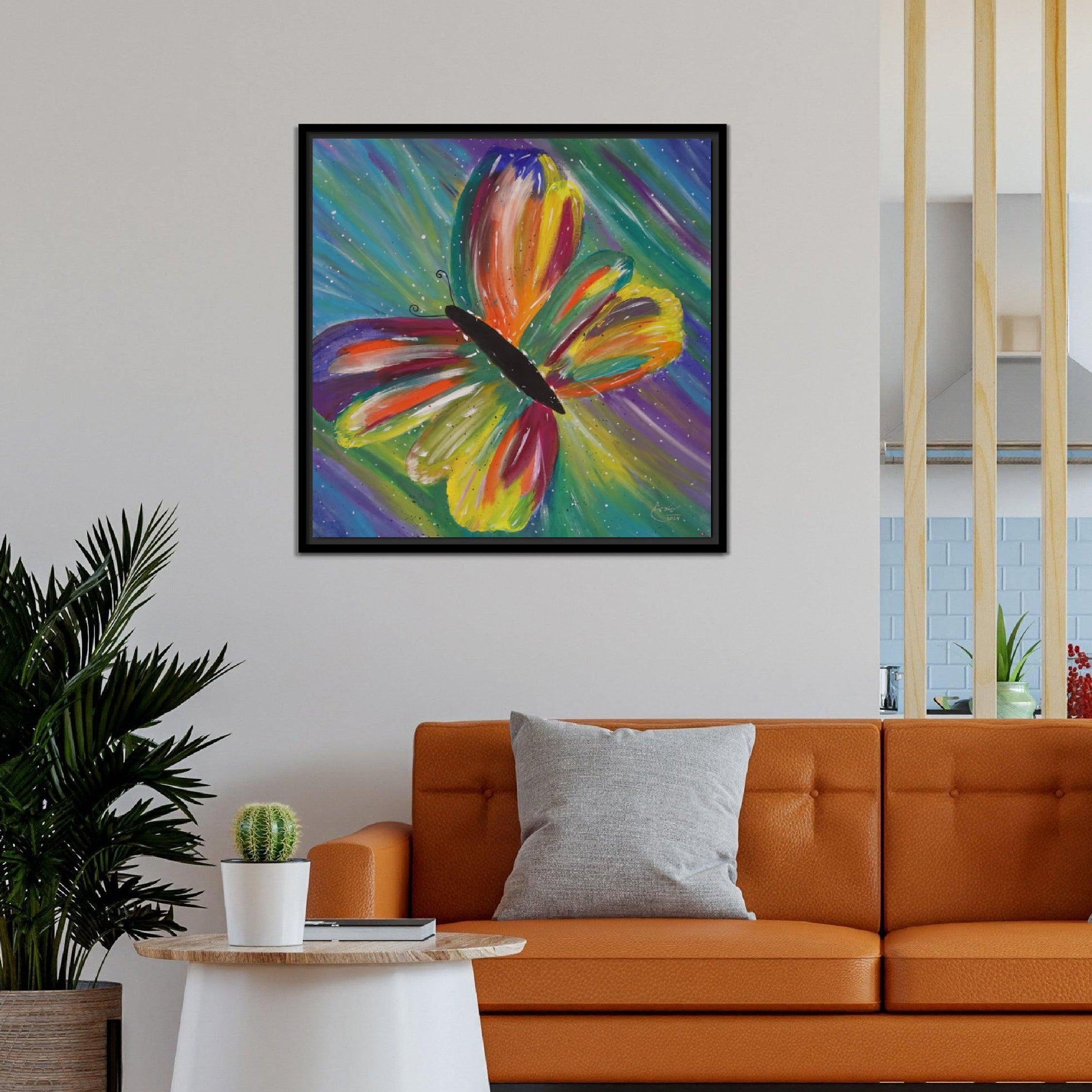 Colorful Abstract Butterfly Painting