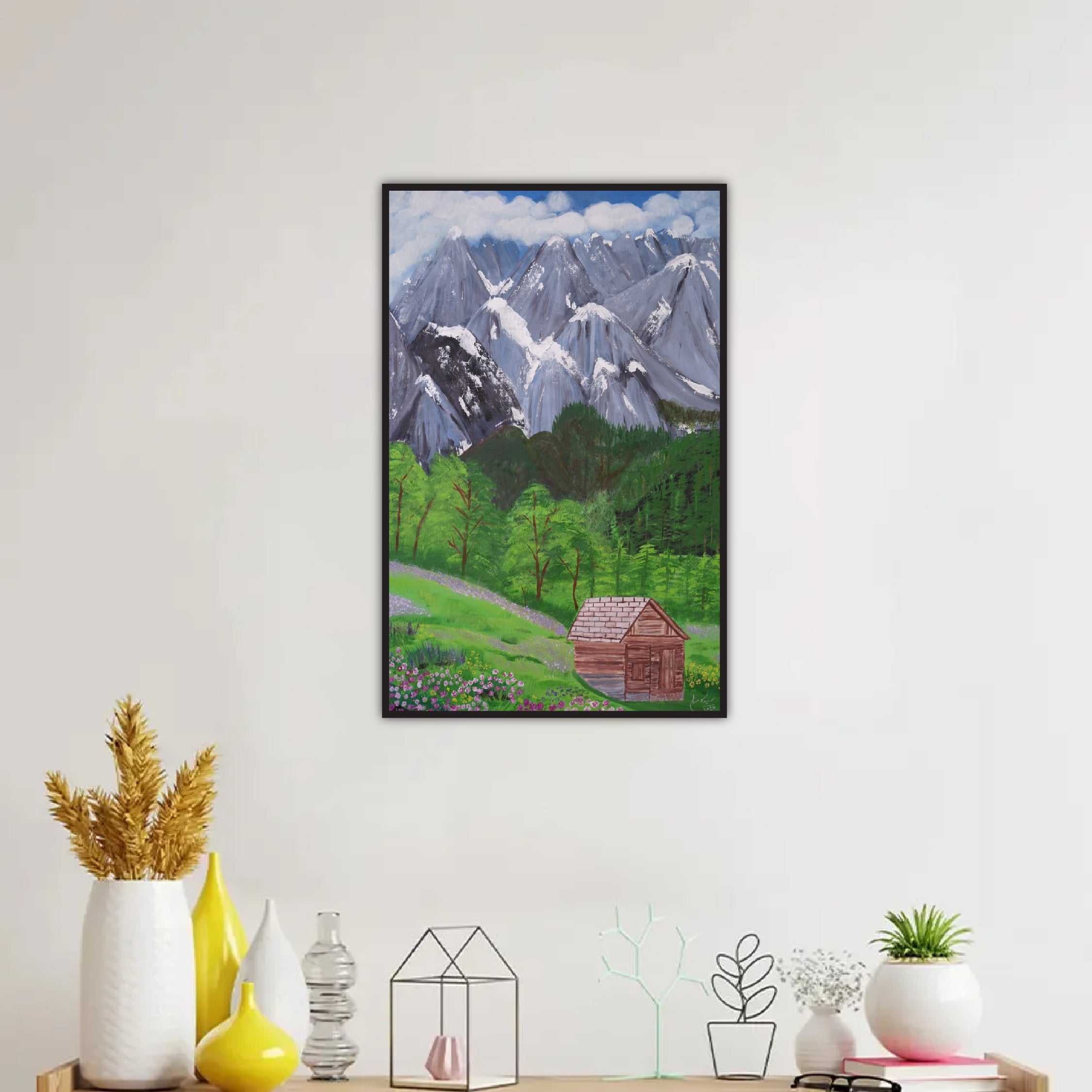 Nature-Inspired Mountain Painting