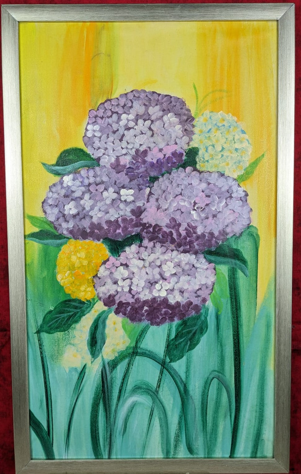 3 PIECE IXORA PAINTING