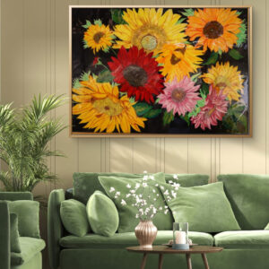 Sunflower-Wall-Art-Canvas-Painting
