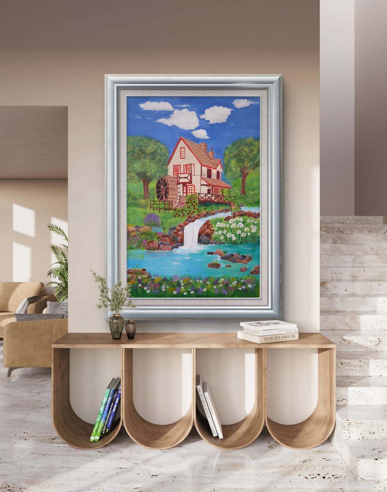 The-Old-Mill-Stream-Painting