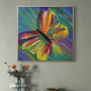 Colorful-Butterfly-Wall-Painting