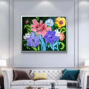 Multicolor-Flowers-Painting