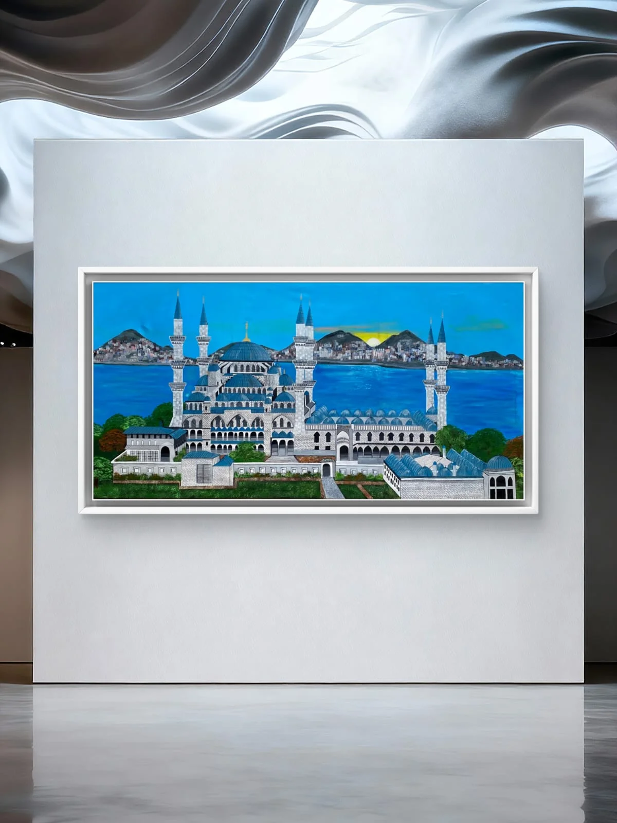 Blue-Mosque-Acrylic-Painting