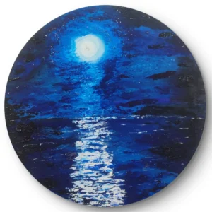 Moonlit-Ocean-Circle-Canvas-Painting
