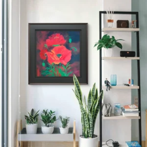 Red-Poppy-Flower-Wall-Art-Painting